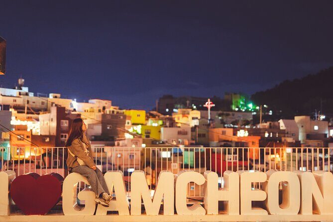Busan Night Small Group Photo Tour (Max 7) - Stop 1: Busan Gamcheon Culture Village after dark