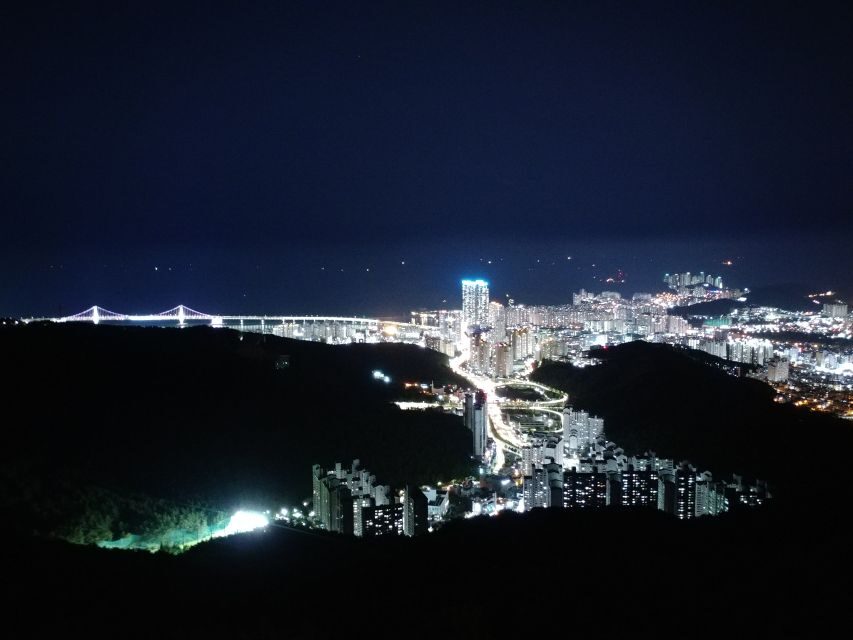 Busan: Night Viewpoints with Evening Cruise w/ Fireworks - Haeundae by night: the part that makes Busan feel cinematic