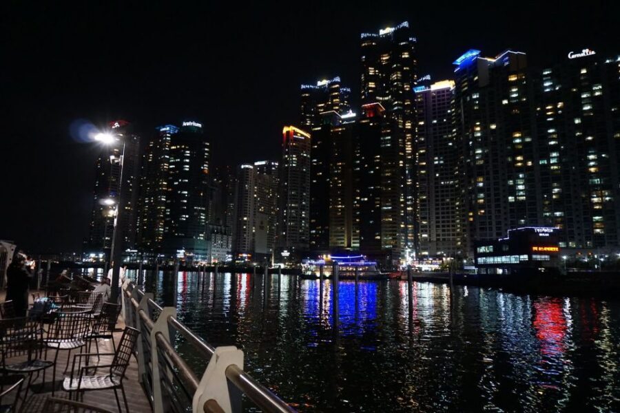 Busan: Night Viewpoints with Evening Cruise w/ Fireworks - Mount Hwangnyeongsan: the payoff for staying out late