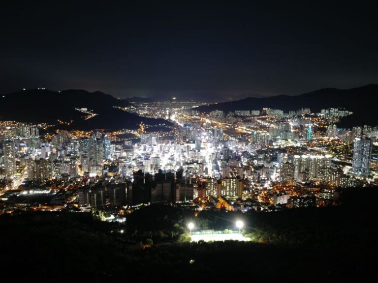 Busan: Night Viewpoints with Evening Cruise w/ Fireworks - The cruise route: lights, bridges, islands, and that long coastal glow