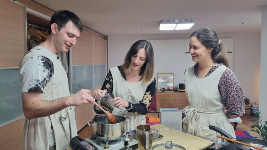 Busan: Small-Group Traditional Korean Food Cooking Class - The Real Flow of the Class: Drink, Sauce, Cook, Eat