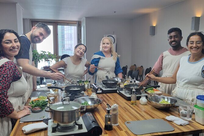 Korean cooking class in Haeundae, Busan - What You Cook in the Class: Bibimbap Set, Seaweed Soup, and Korean Pancake