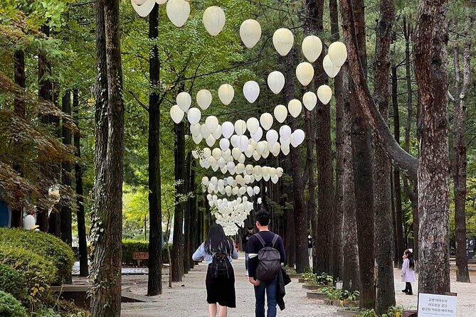 Nami Island Trip with Petite France & Italian Village and Gangchon Rail Bike - Nami Island: tree-lined walking time plus optional cycling