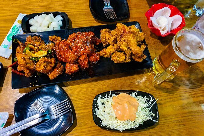 Seoul: Korean Chicken & Beer Night Tour with Local Hidden Gems - The three chicken-and-beer stops: what you can expect to taste