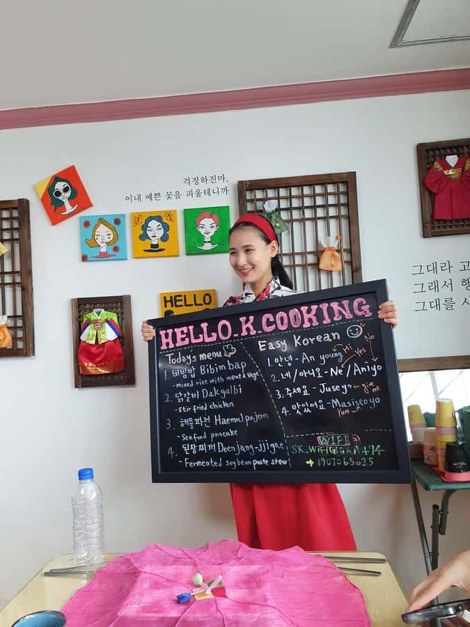 Seoul: Korean Cooking Class at a Local Home and Market Tour - Hands-On Cooking: Bibimbap, Dakgalbi, Pancakes, and Doenjang-Jjigae