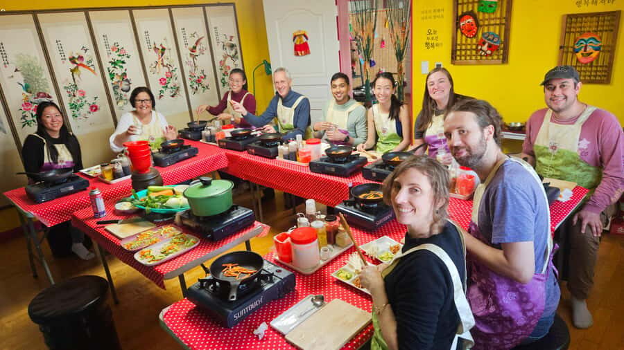 Seoul: Korean Cooking Class at a Local Home and Market Tour - Tal Mask and Heritage Festival Flavor