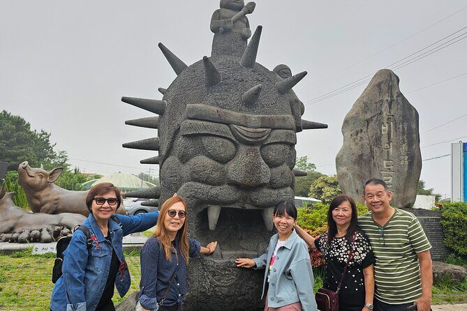 Small group tour FULL - PACKAGE Tour to All Areas in Jeju Island - Jeongbang Waterfall: the sea-meets-water moment