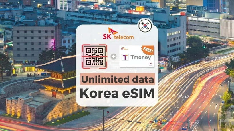 South Korea: Unlimited Data and Voice eSIM - Activation timeline in Korea: email QR, then connect after landing